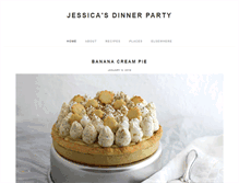 Tablet Screenshot of jessicasdinnerparty.com